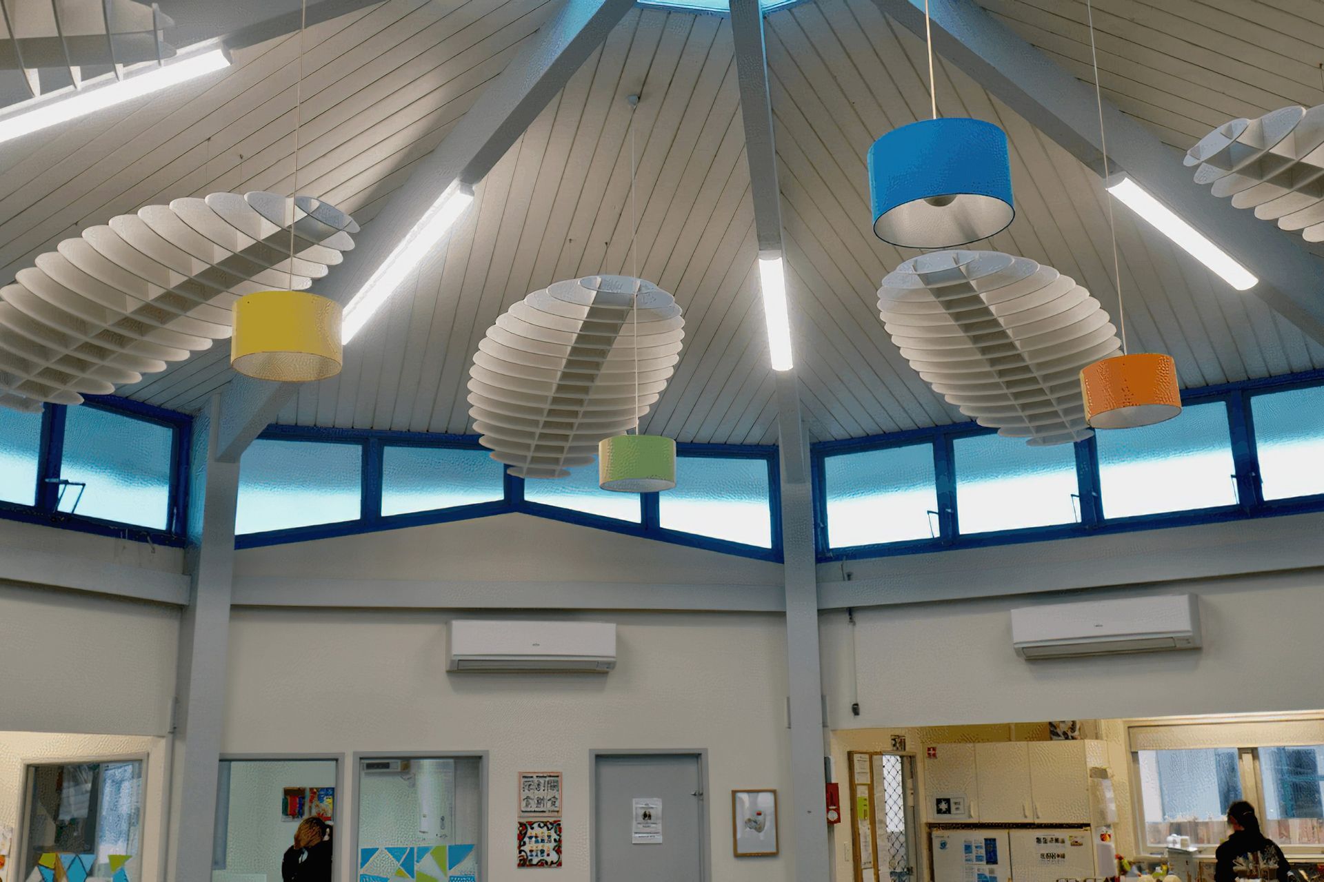 Our cool new space is really noisy and its hard for the teachers and children to hear. What can we do?