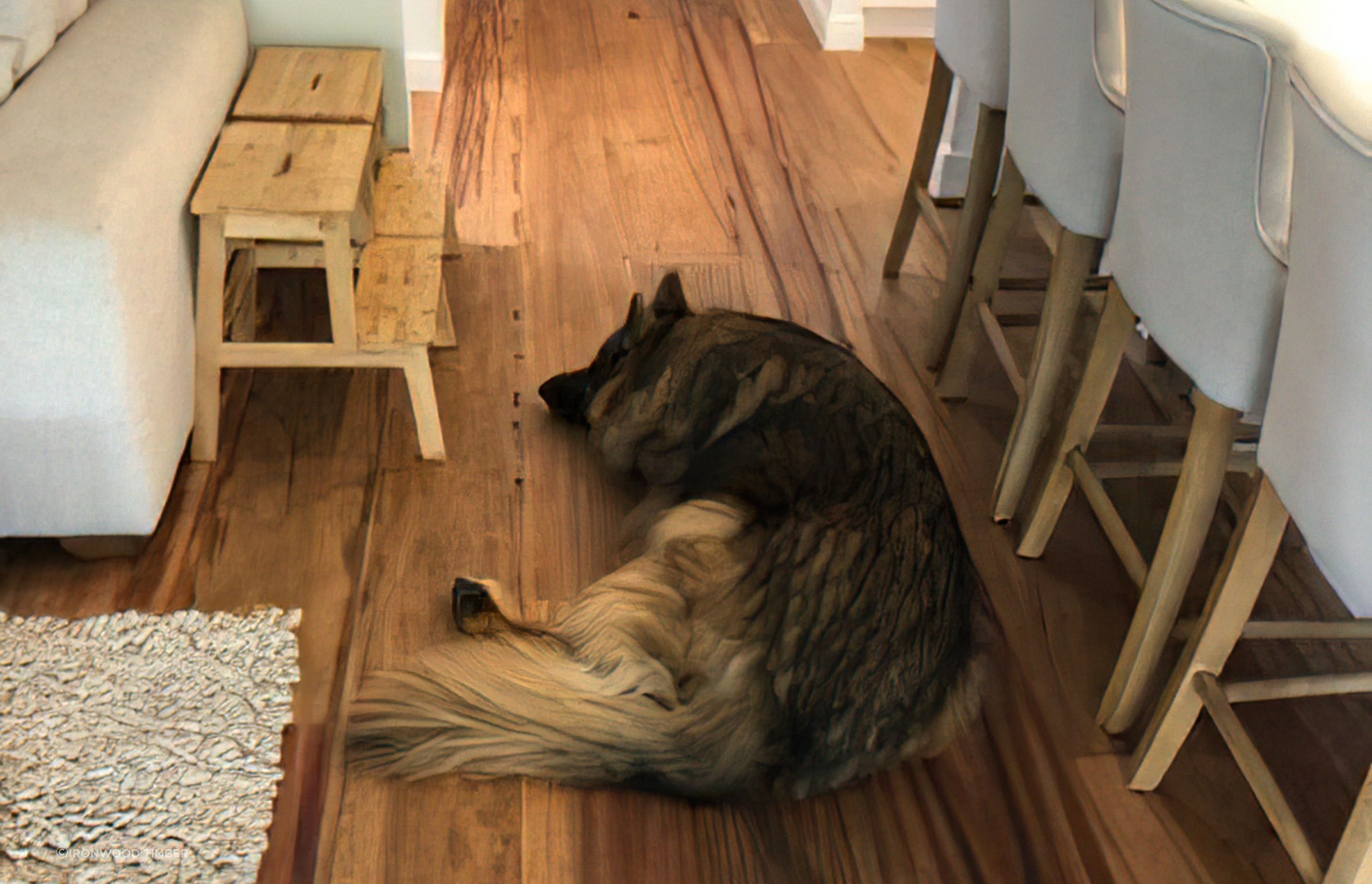 Solid timber flooring is typically made from a form of hardwood.