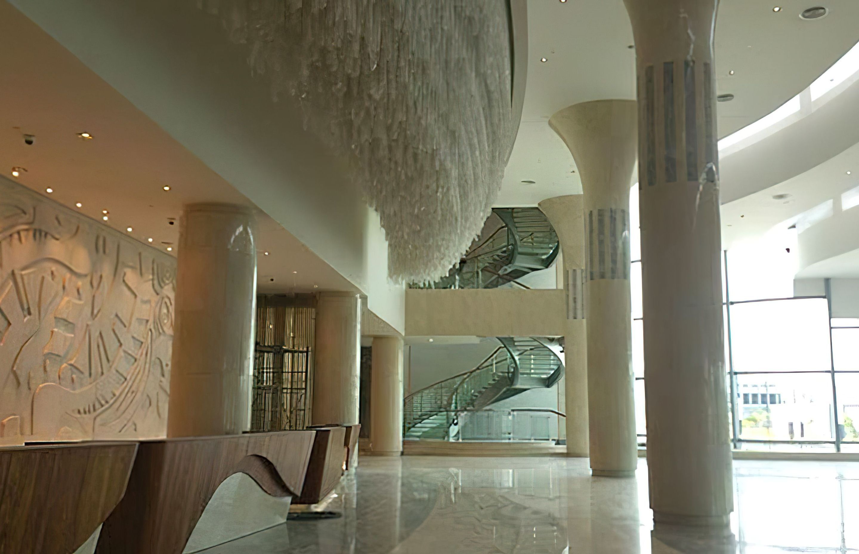 Custom Stonini panels grace the foyer of The Stanley in Port Moresby