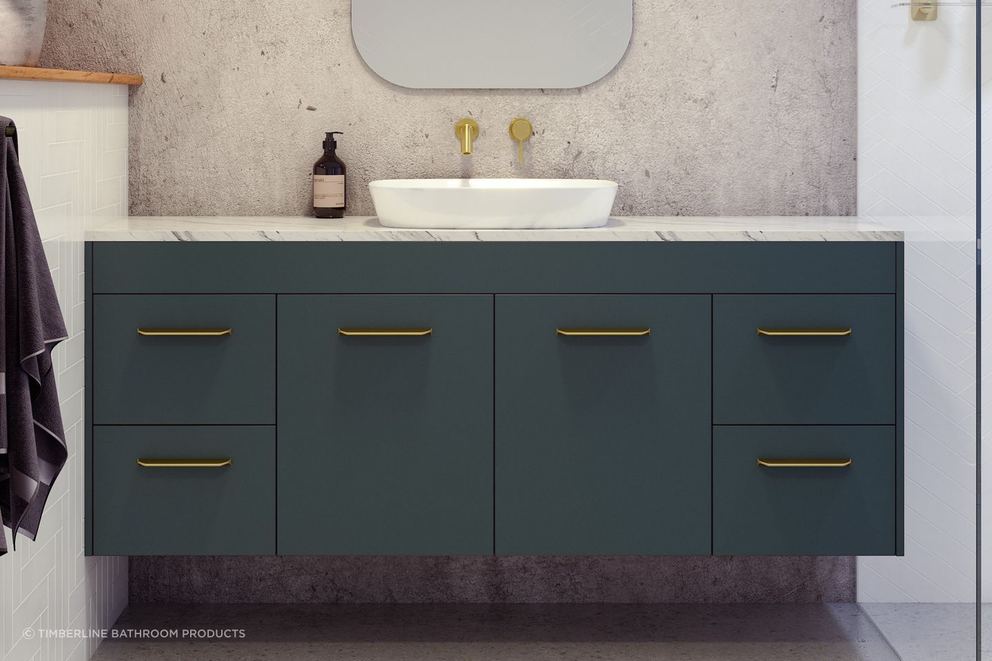 The perfect vanity for a contemporary bathroom