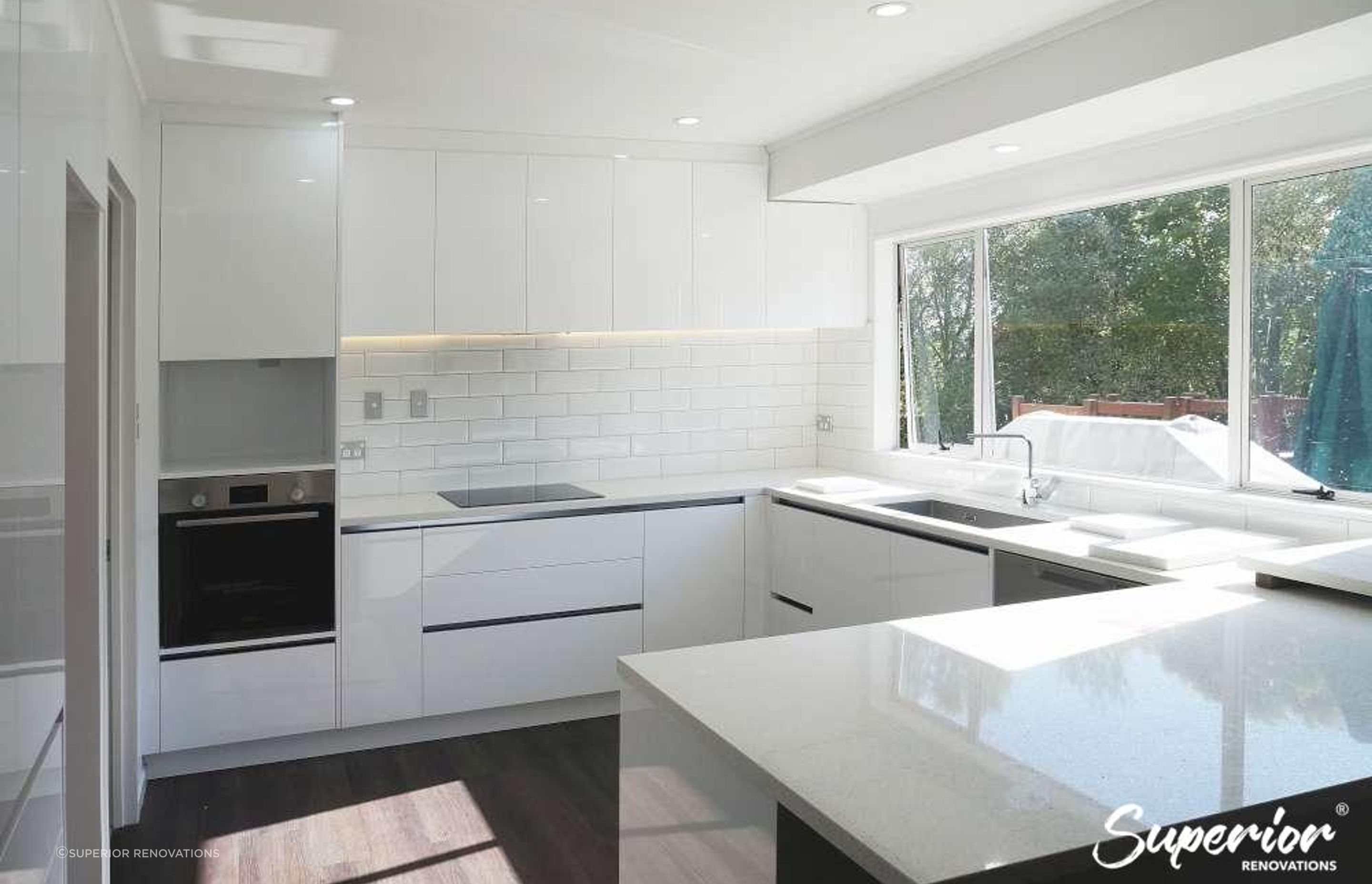 Window in the kitchen, letting natural light in