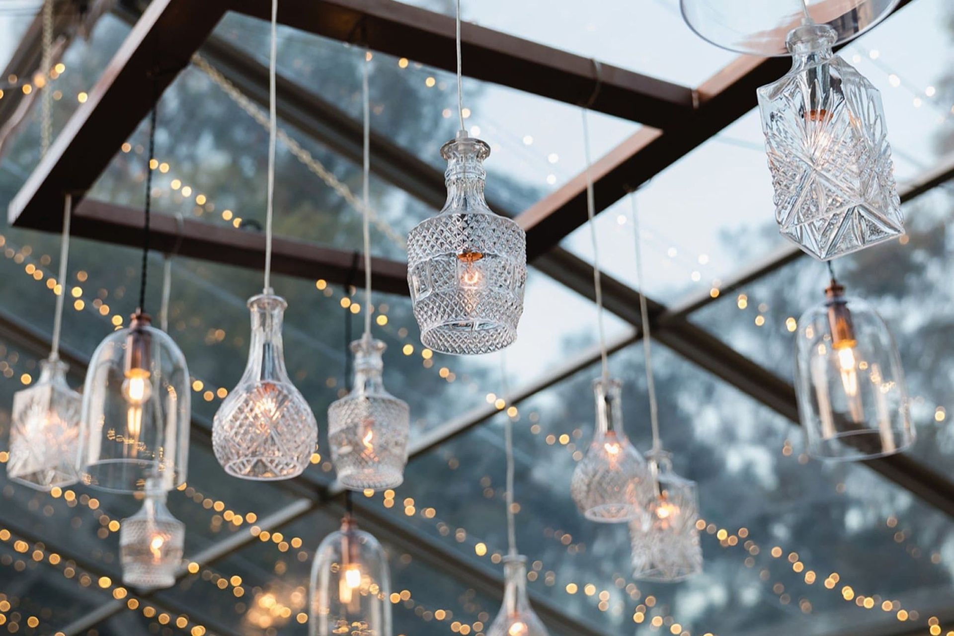 Whisky Glass Pendant Light by Ivory & Deene