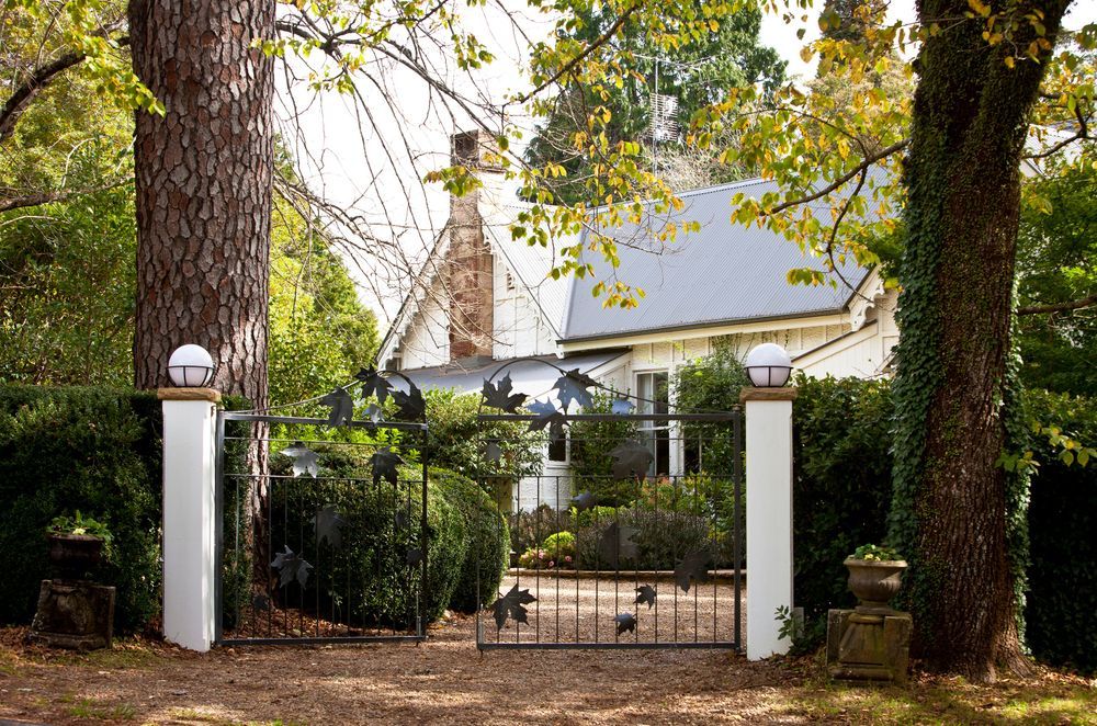 A beautiful gate helps an entryway stand out
