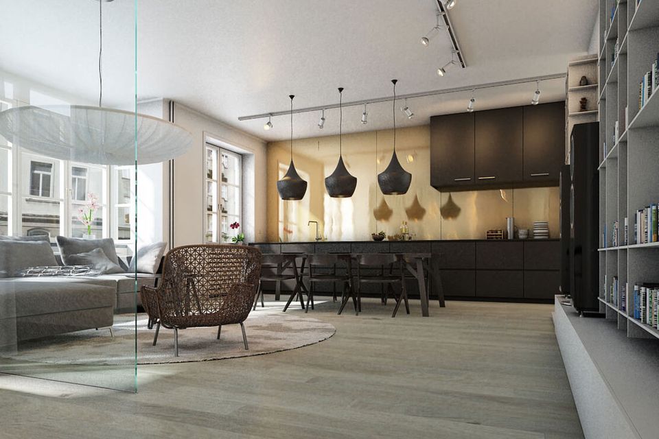 Floors with a 'click-lock' installation method are straightforward to install or replace.