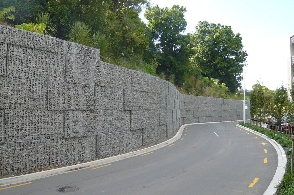 Gabion retaining walls don't require maintenance over time, which makes them ideal for civic and industrial applications.