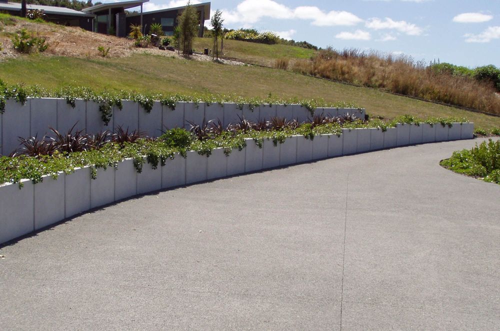 The Lusit Retaining Wall system is a precast concrete engineered wall suitable for a wide variety of ground retention uses.