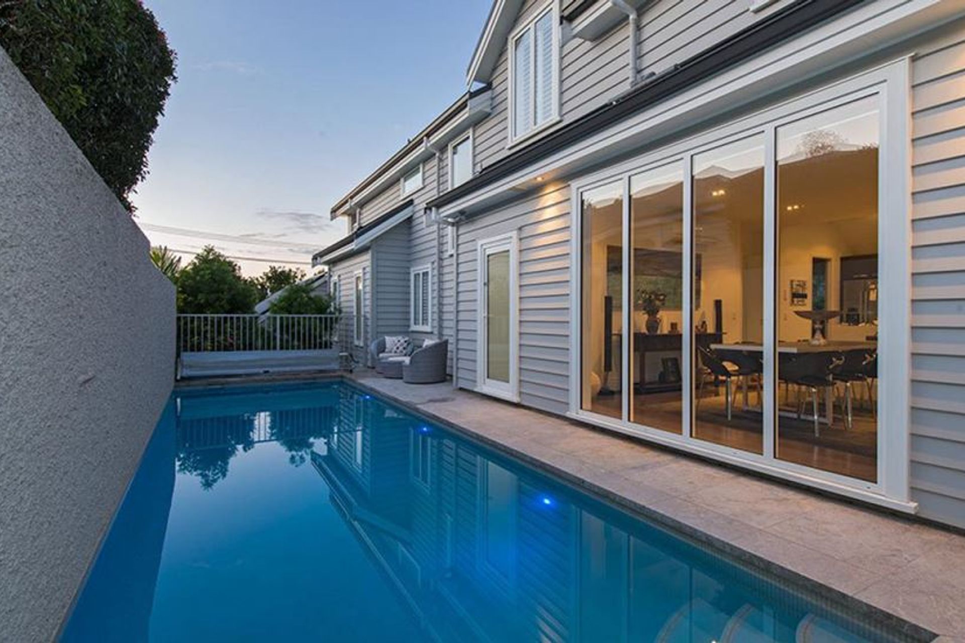 A lap pool can be a great solution for smaller sections.