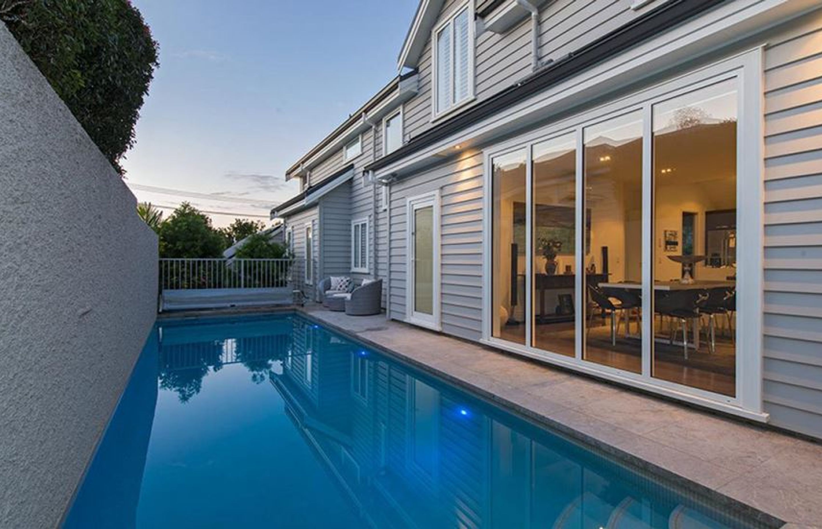 A lap pool can be a great solution for smaller sections.