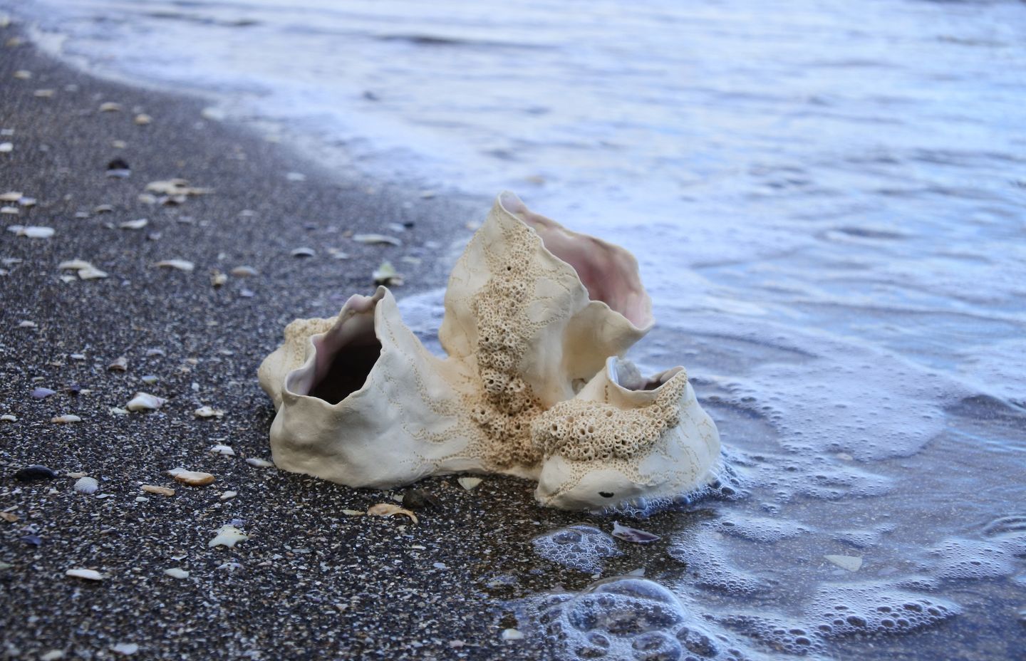 “I remember when I first started ceramics and tried to make it all very rigid and perfect, but it just doesn’t do that as a material. And that’s what I love about it – it won’t listen to you, you have to listen to the material.”