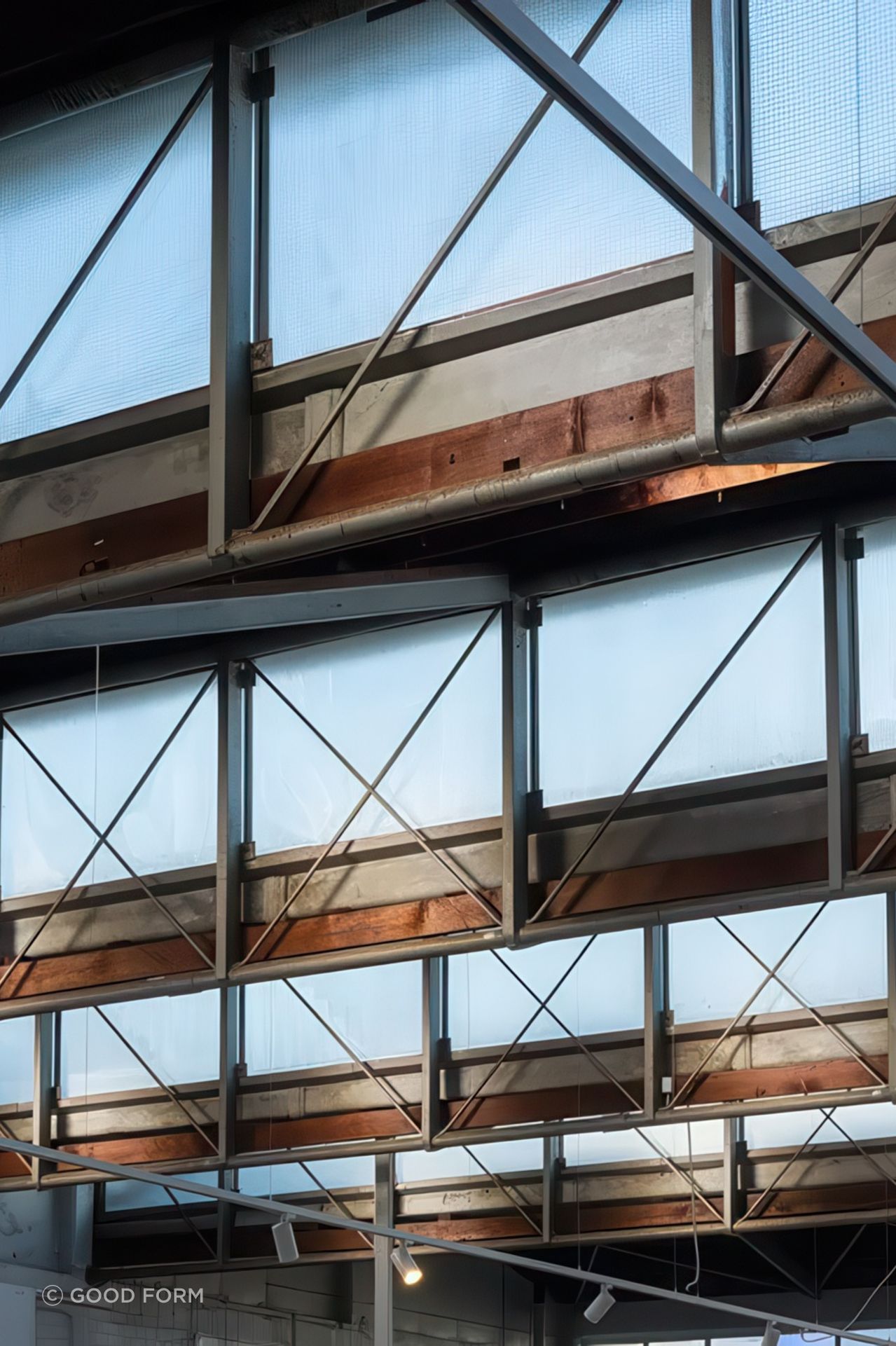 Layers of light, texture and architectural detail which have been revealed with the restoration of the building.