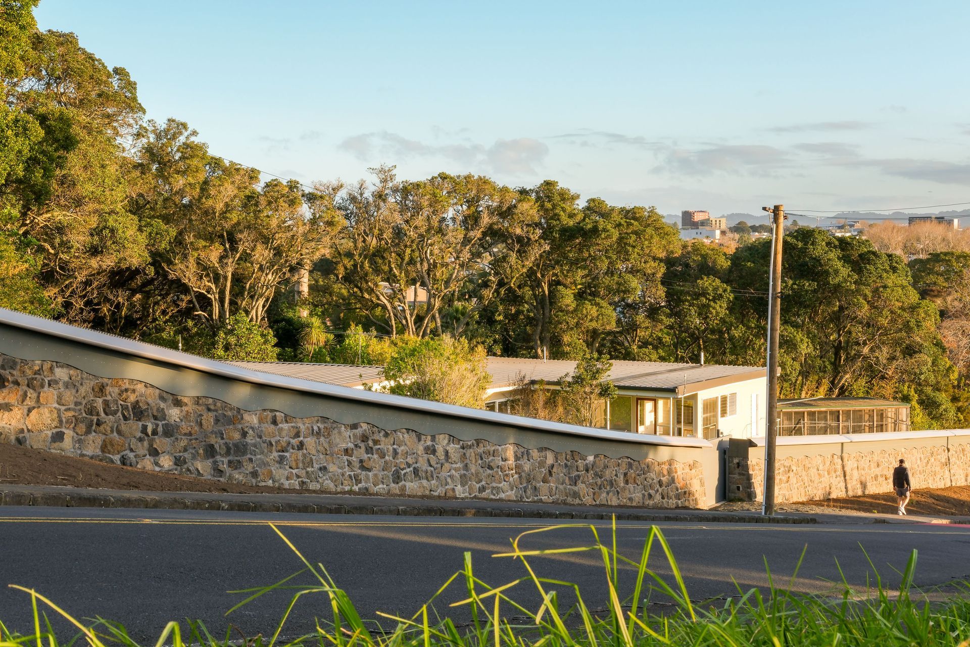 The boundary wall has had heritage status since the day it was built.