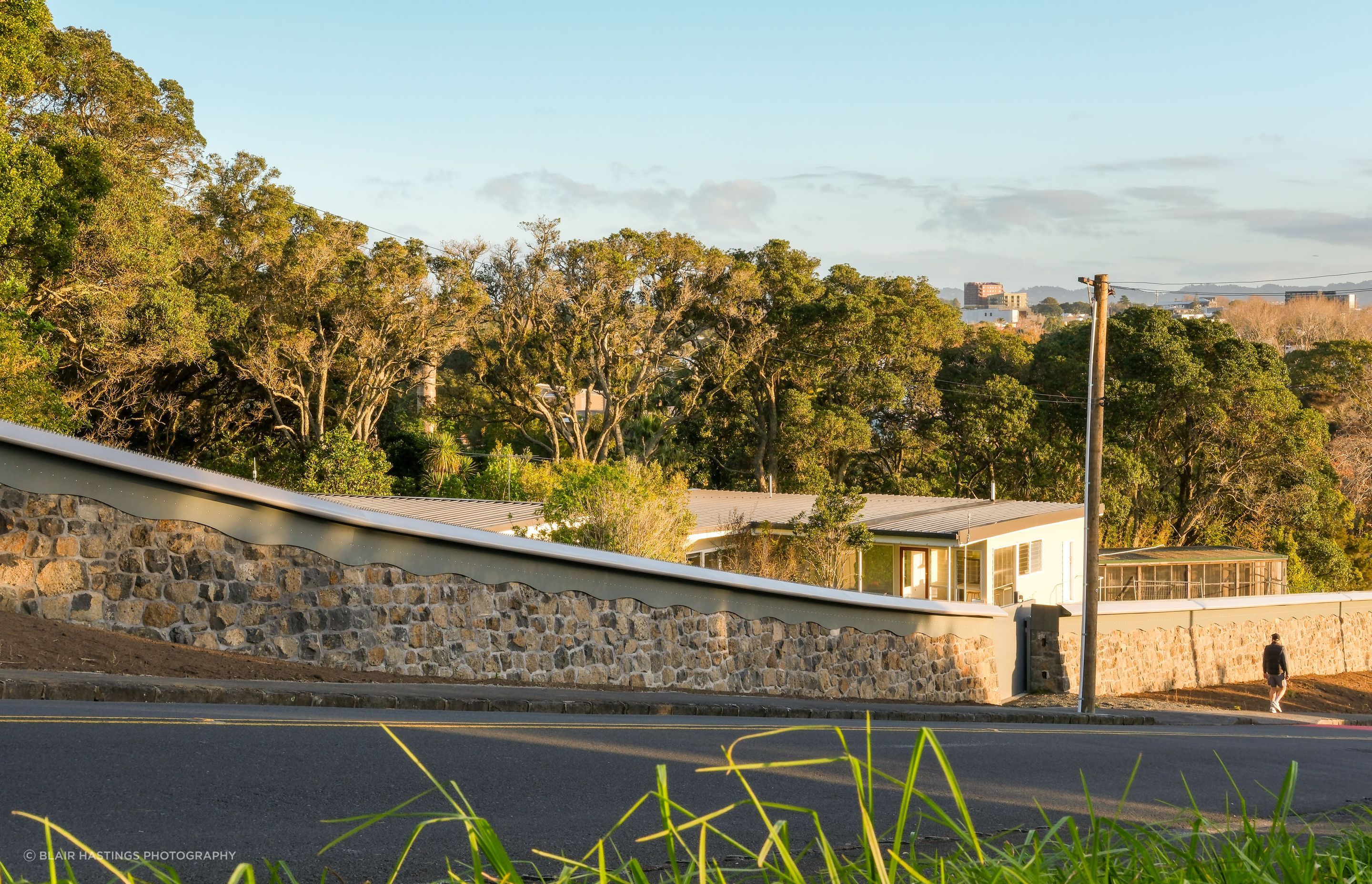 The boundary wall has had heritage status since the day it was built.