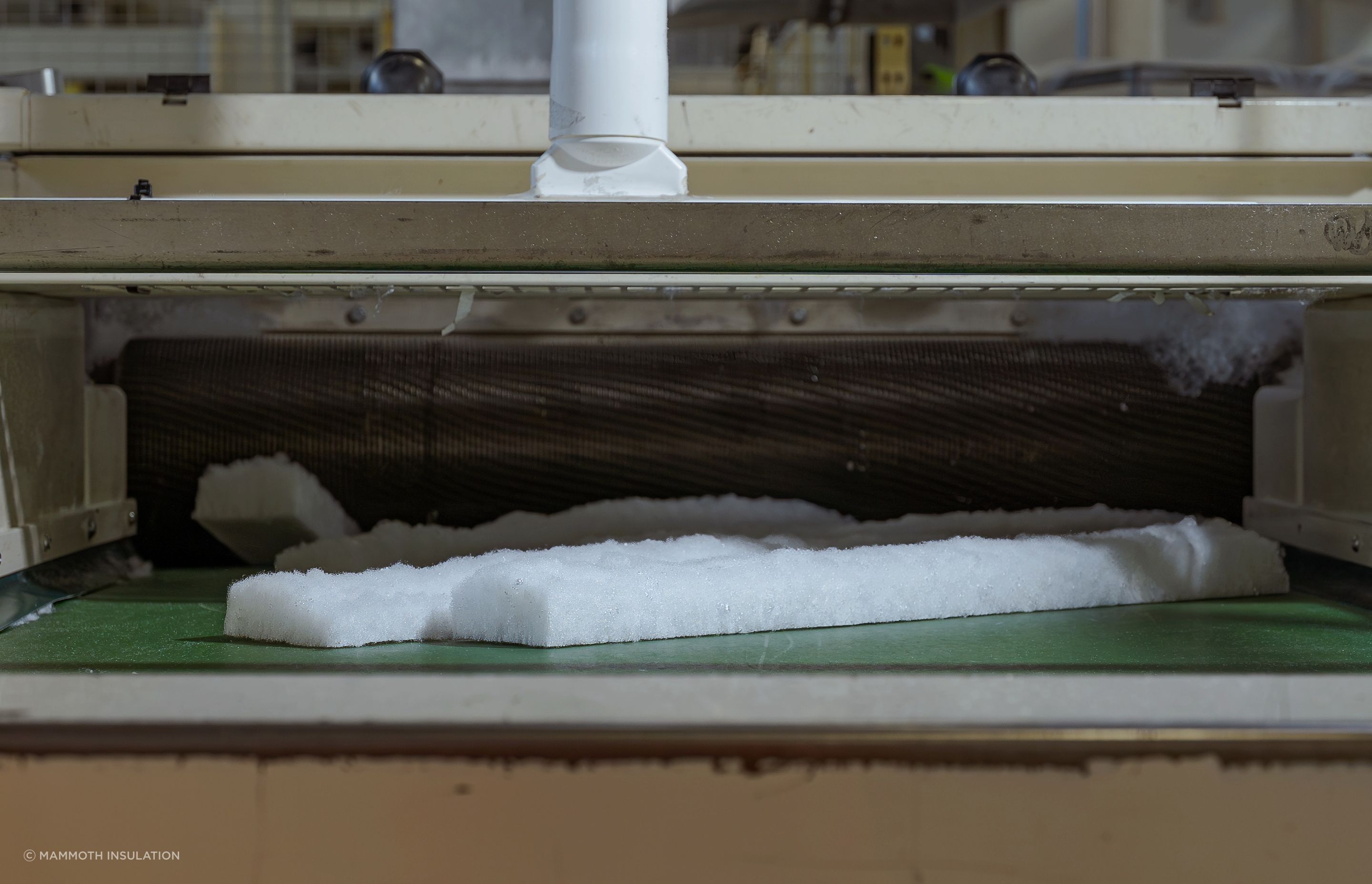 The purpose-built reclaim line ‘reopens’ the polyester, returning it to fibre form. Once the fibre is ready it is recorded as raw material stock available for use in the manufacture of new products.