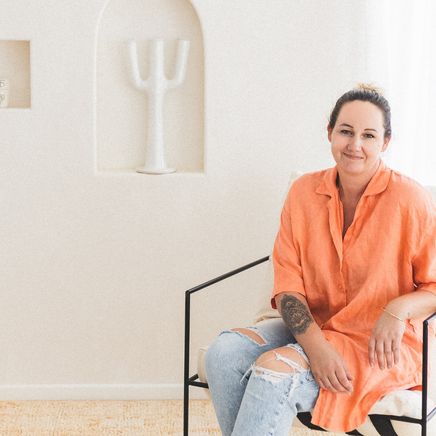 Emma Martin curates handmade rugs and homewares for her brand, Bohzali