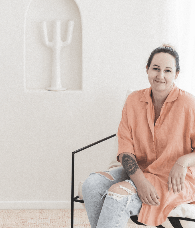 Emma Martin curates handmade rugs and homewares for her brand, Bohzali