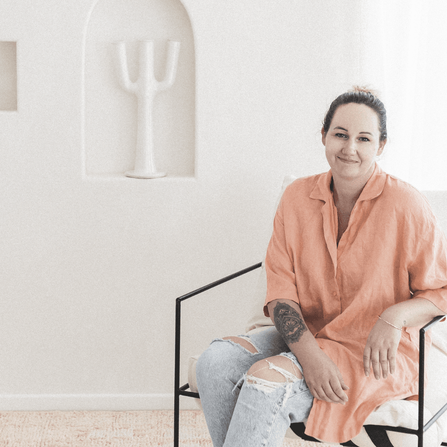 Emma Martin curates handmade rugs and homewares for her brand, Bohzali