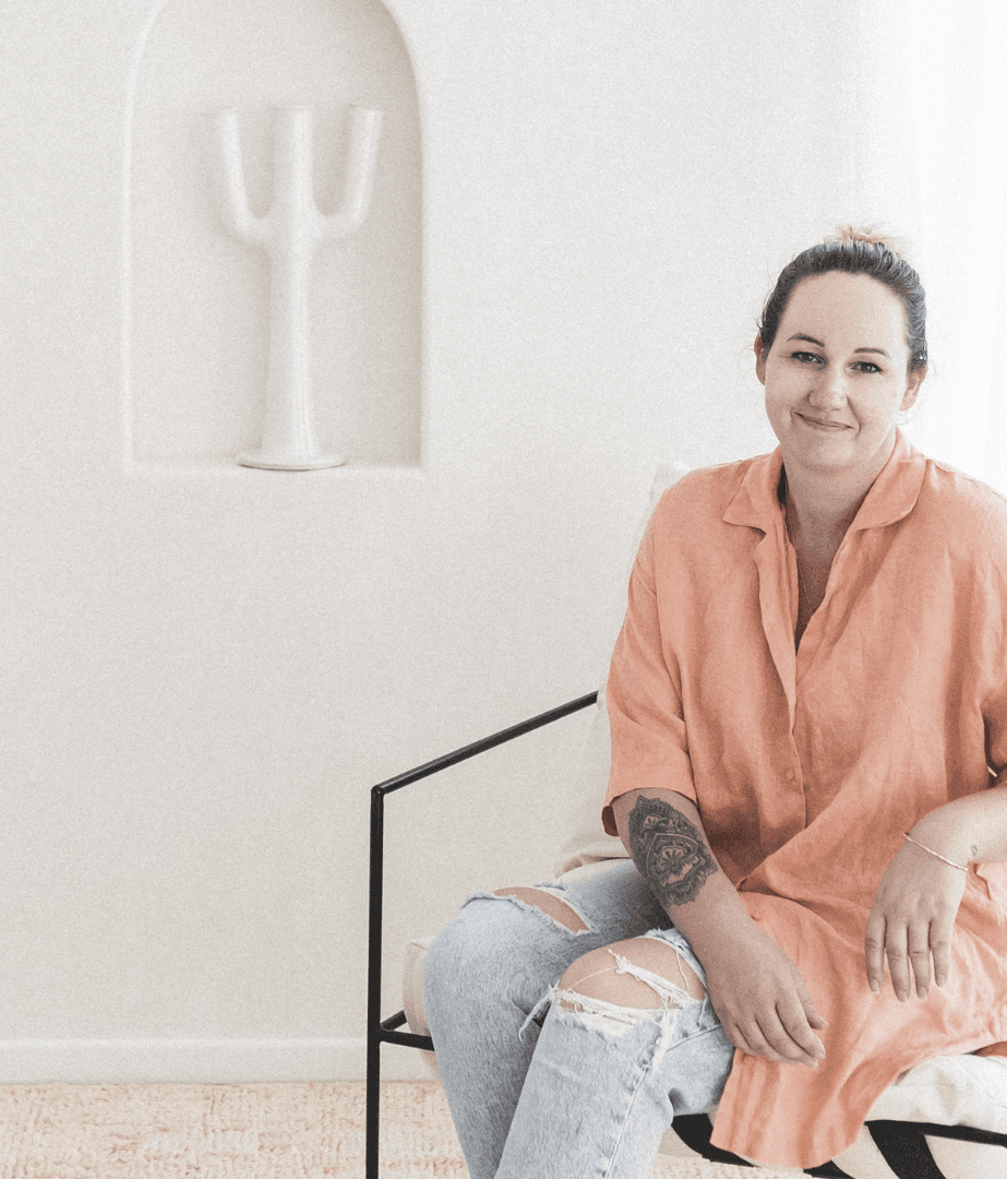 Emma Martin curates handmade rugs and homewares for her brand, Bohzali