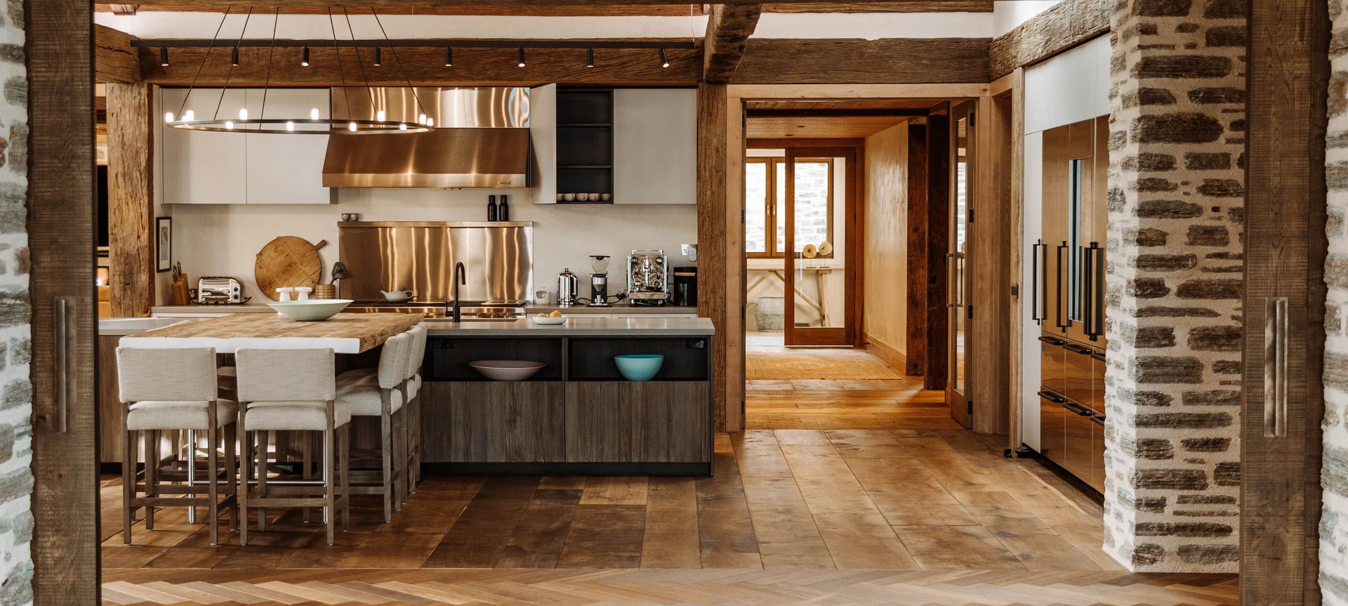 The Whakatipu Residence, featuring VidaSpace Galway Hand Grade Timber Flooring and VidaSpace Bespoke Timber Flooring |  Photography: Isabella Rubie