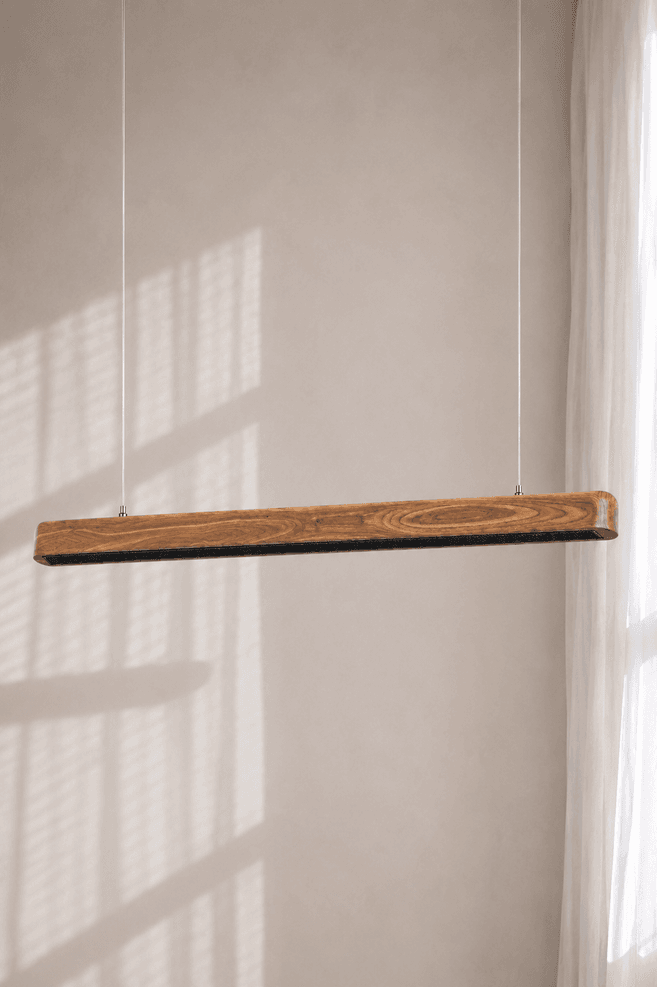 Gordon X Timber Pendant made with Repurposed Black Butt