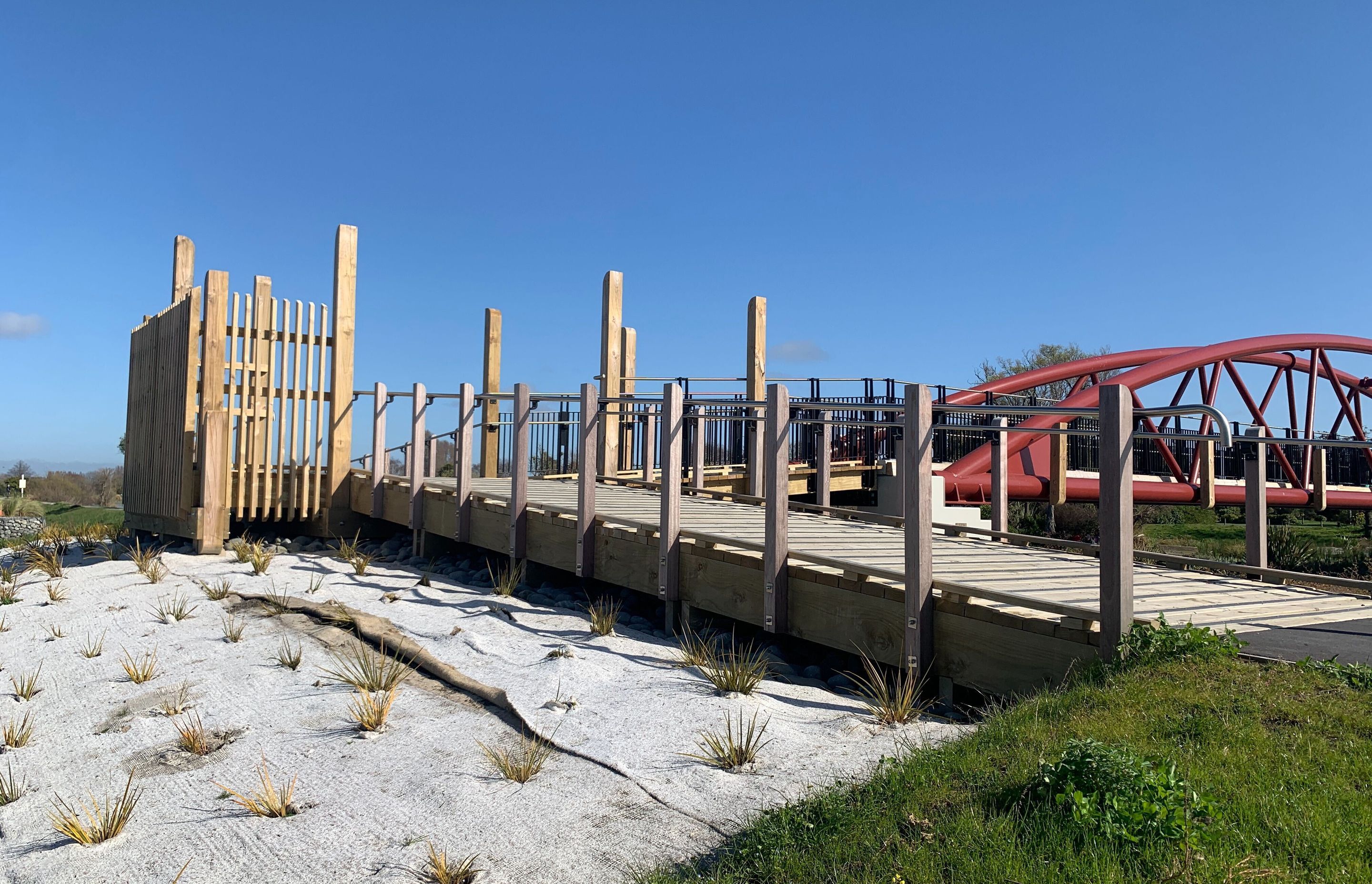 As part of the Ōtākaro Avon River Corridor (AORC) Regeneration Plan, three new pedestrian and cycle bridges – Snell, Medway and Avondale – have helped re-establish connections that were severed during the Christchurch earthquakes.