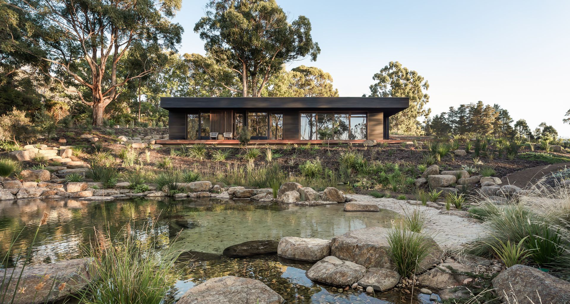 The Pond Retreat by Biotope Architecture and Interiors, a Grand Designs Award Finalist | Photo Credit: Natasha Mulhall