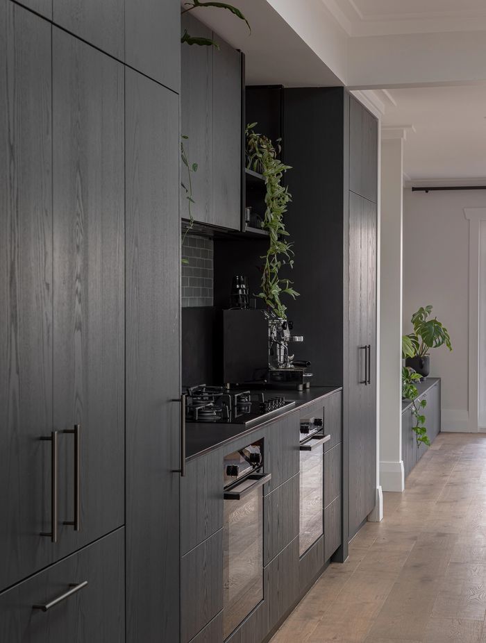 Featuring prefinished dark grey timber veneer cabinetry from VidaSpace. | Photography: John Williams