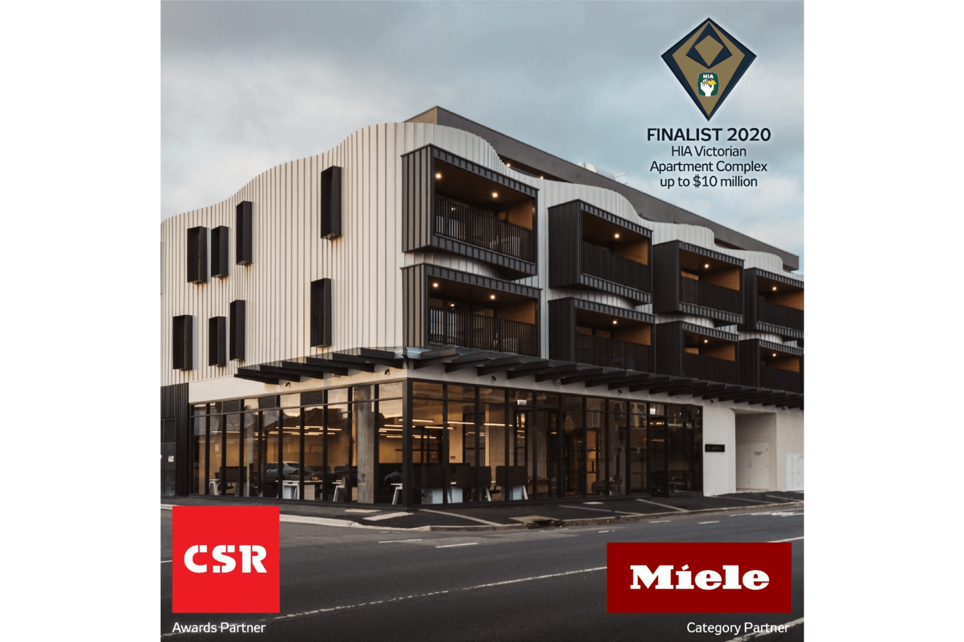 AG Construct announced as a finalist in the 2020 HIA Victorian awards for Apartment Complex up to $10 Million