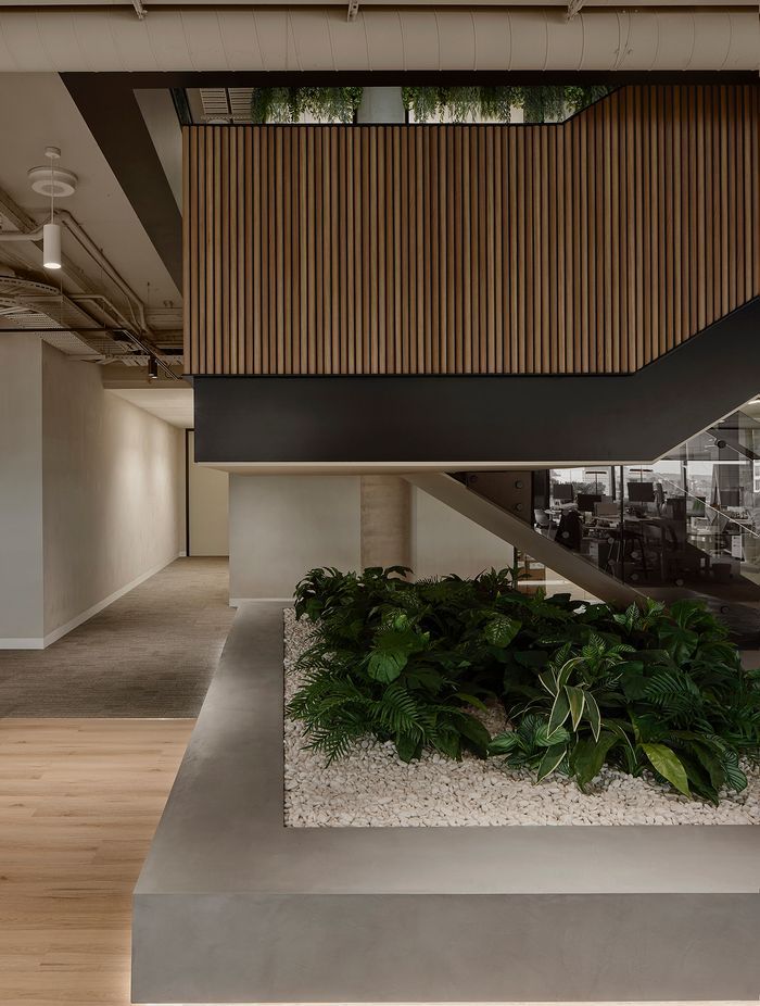 Modulo Acoustic is a prefinished tongue-and-groove lining.