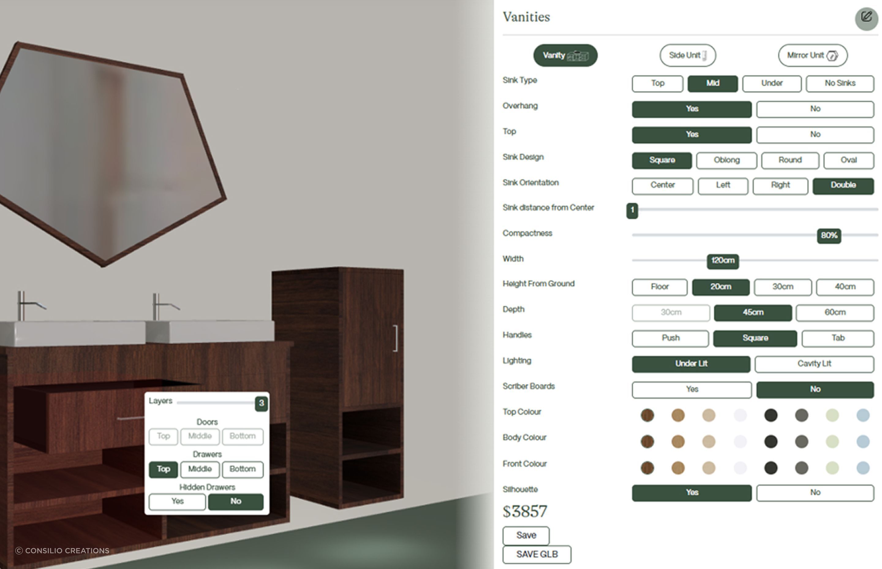 “What we’re doing is working with businesses — artisan designers and manufacturers of furniture, fittings and decor — to understand their design process, construction techniques, manufacturing constraints, and materials, and then creating a Customiser that can be inserted into their website."