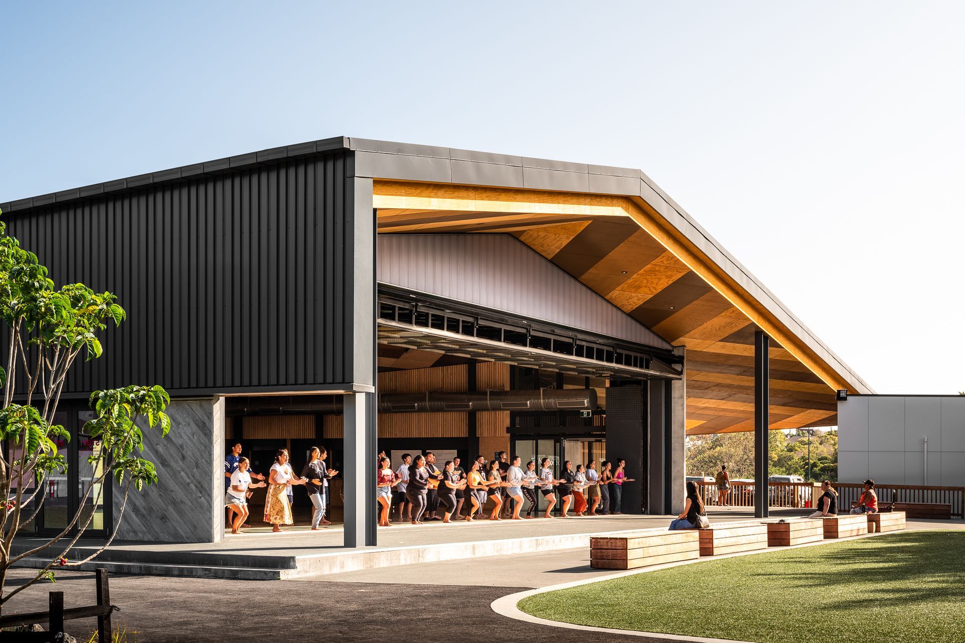 "I still remember how much the chaos of capturing my first primary school intimated me – now it is a special treat," shares Dennis | Western Springs College, Auckland | Design by Jasmax