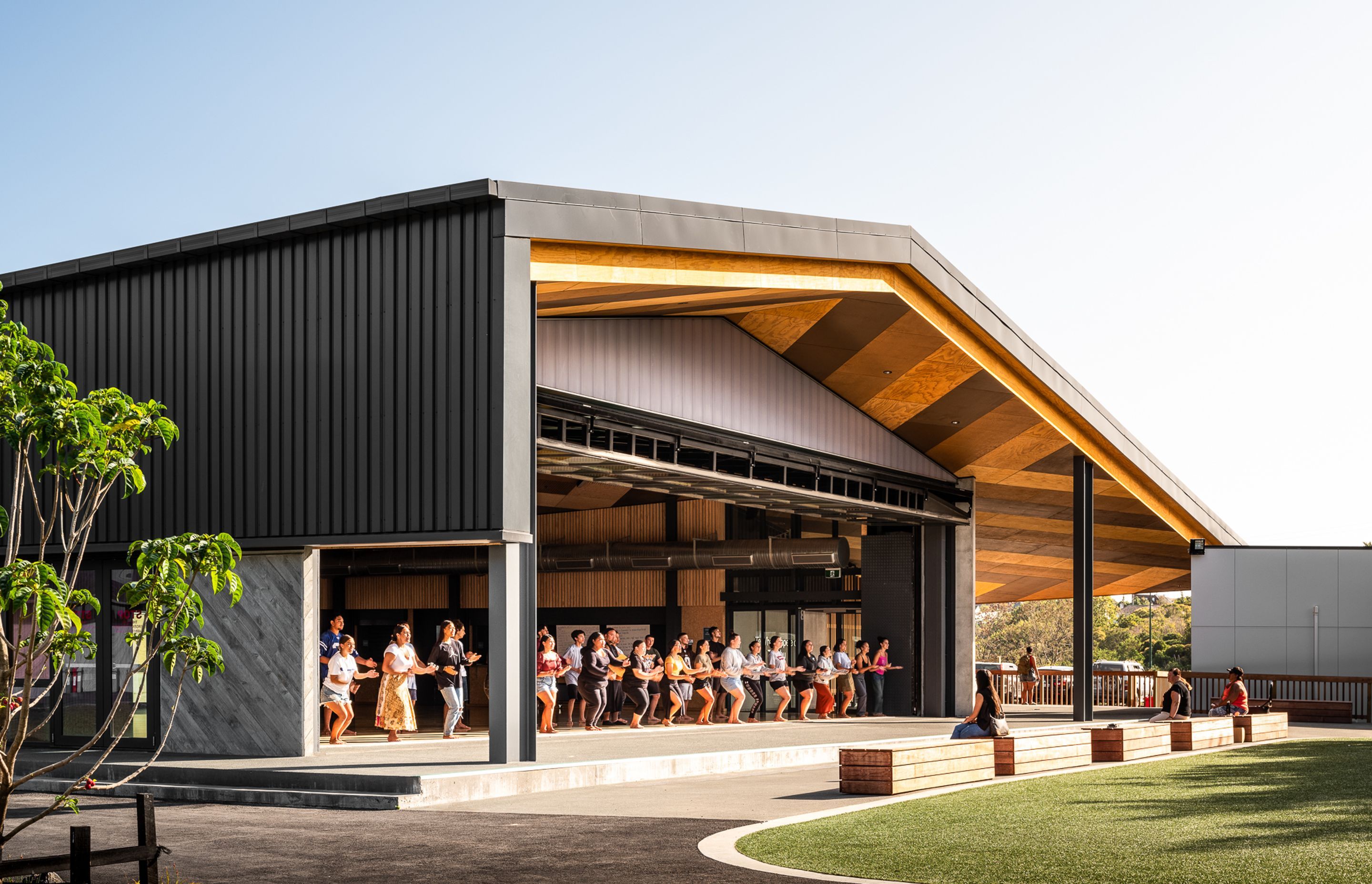 "I still remember how much the chaos of capturing my first primary school intimated me – now it is a special treat," shares Dennis | Western Springs College, Auckland | Design by Jasmax