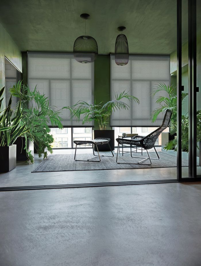 Roller blinds by JD Blinds.