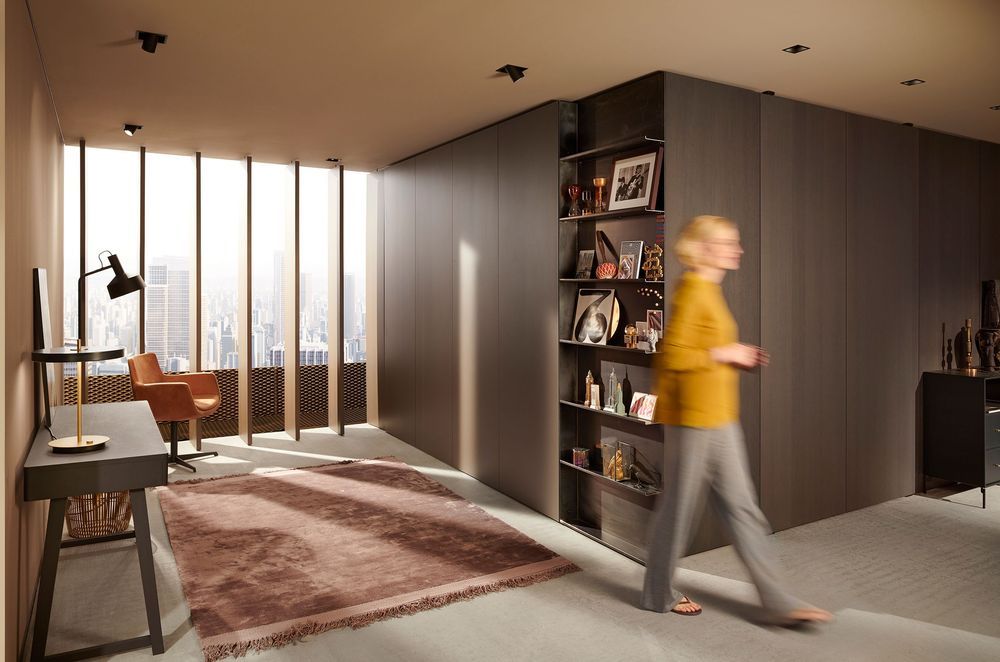 REVEGO provides new opportunities for creating multifunctional spaces – allowing you to open up entire living areas when you need them, and conceal them again when they are not in use.