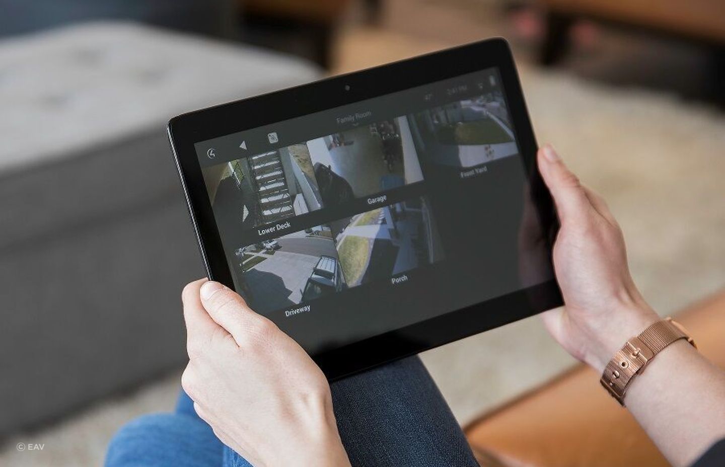 Smart CCTV, like this solution from EAV, can beam all your security camera footage to one place.