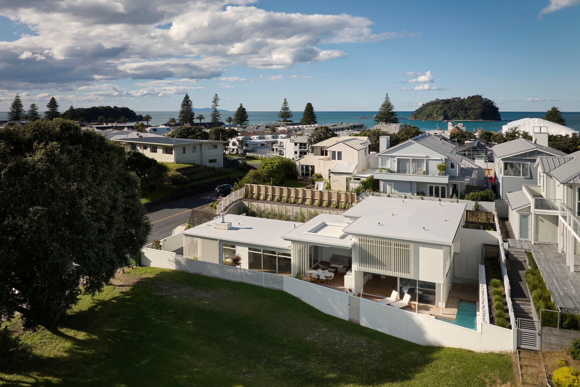 The site was a sought-after find in the heart of Mount Maunganui, only a 'stone's throw' away from the vibrant town centre and famed white-sand beach.