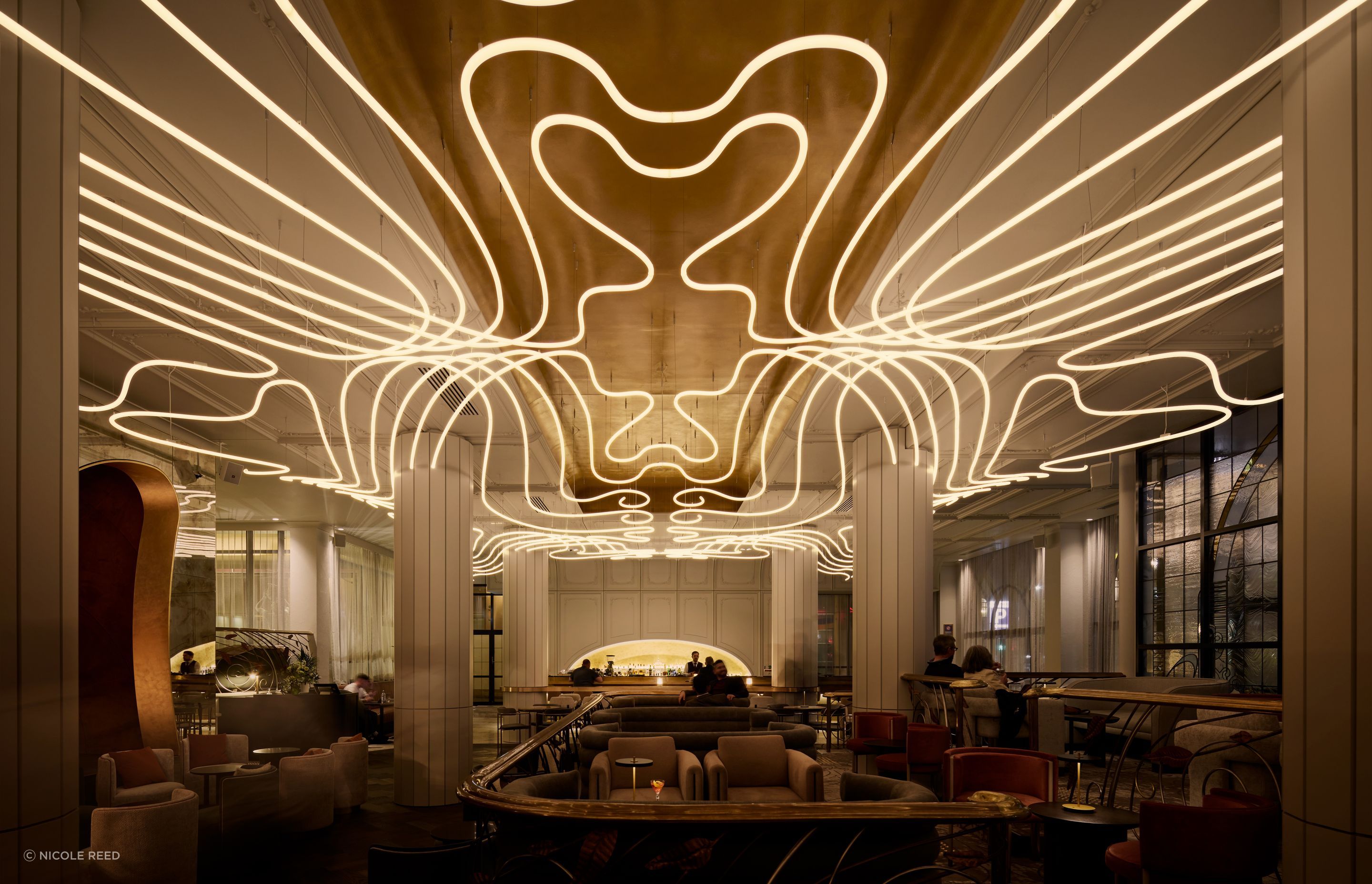 “To the left of the reception, you’ll see Luma in the distance. The reason why we’ve allowed this sightline between the lobby and the restaurant is to invite people to go and have a look,” says Fady.