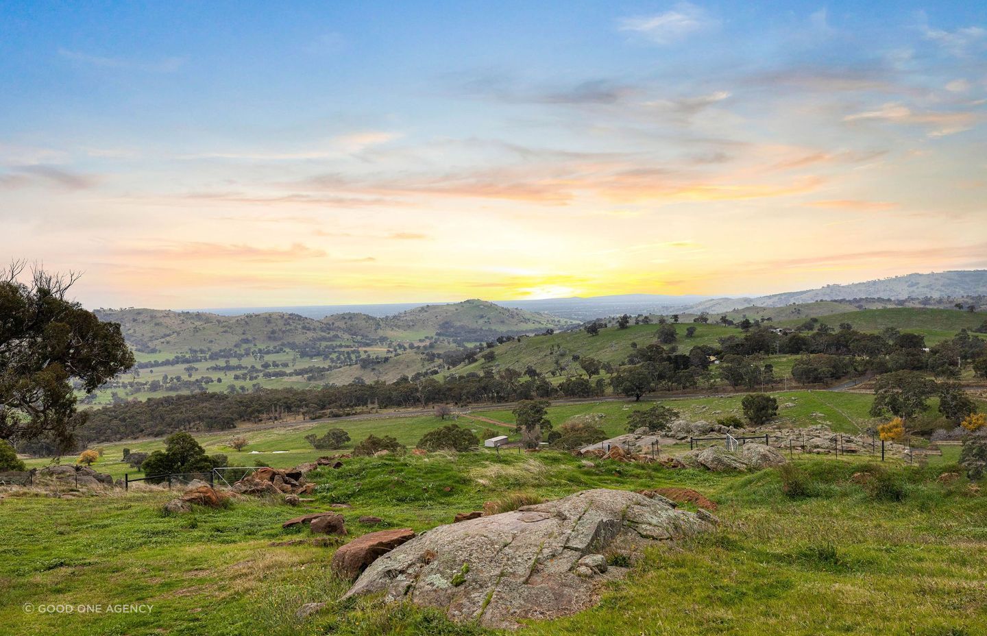 The vista from Euroa House, looking out to the valley beyond