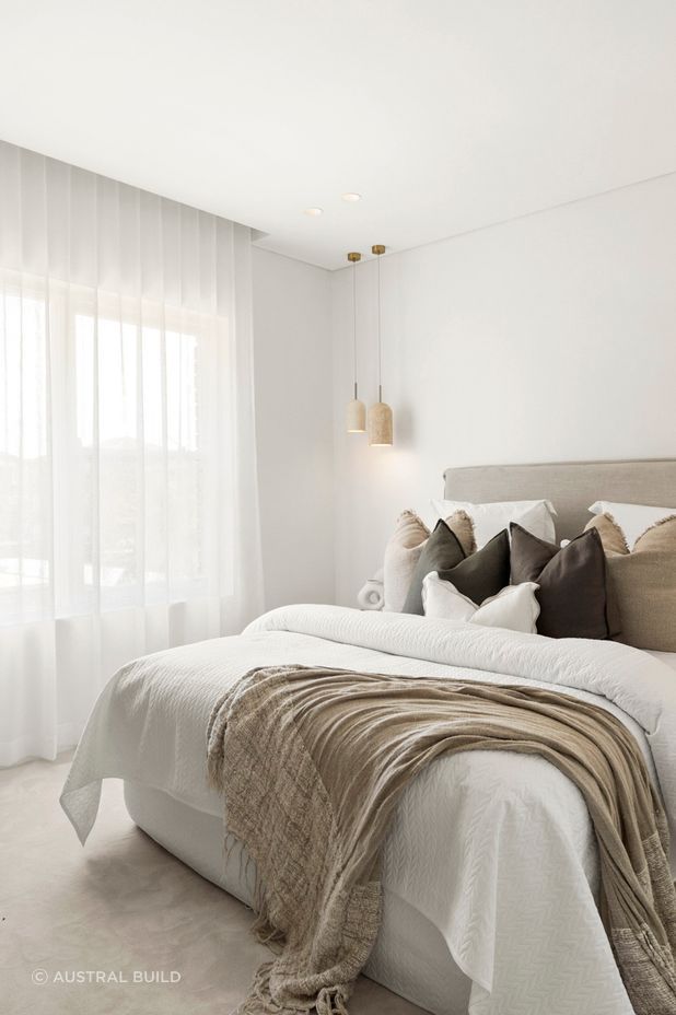 Neutral tones continue into the bedrooms, which have each been turned into private retreats.