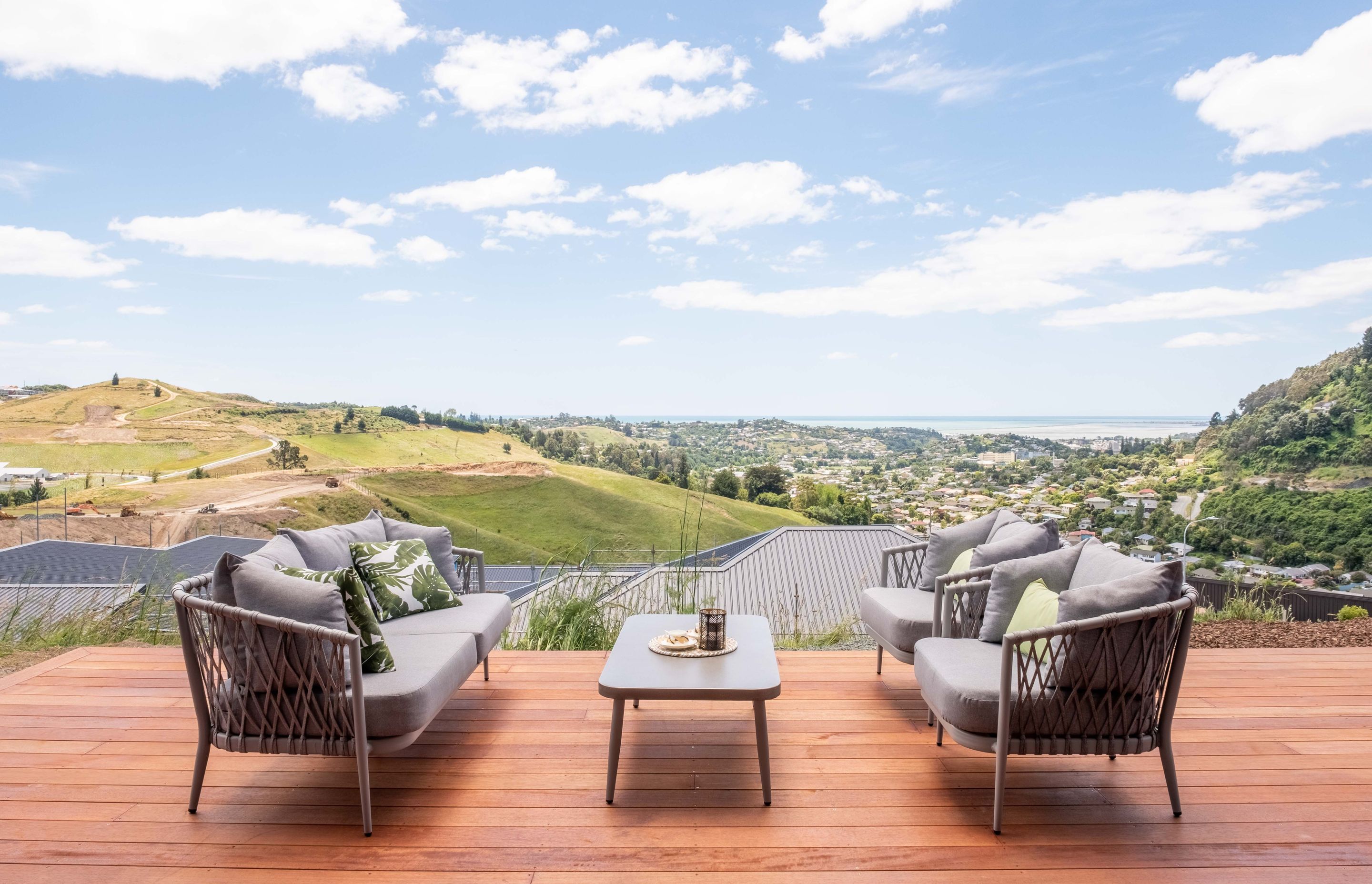 The home captures the views of Tasman Bay.