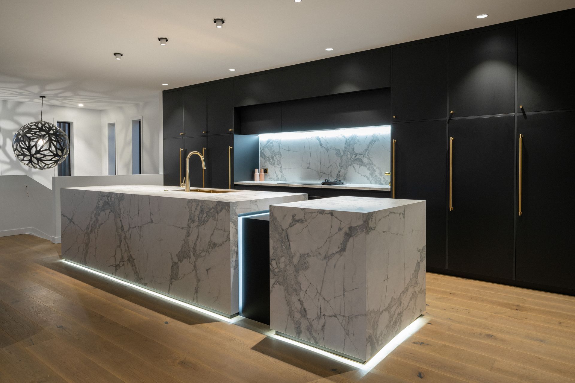 The kitchen is the heart of the home with showstopping architectural features.