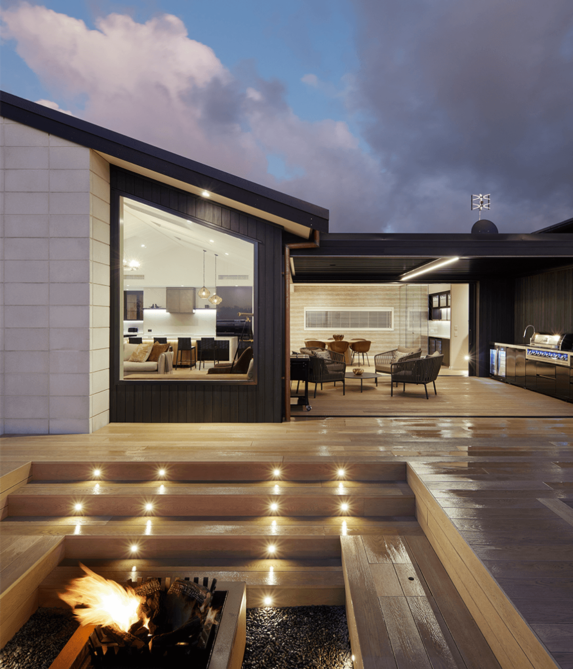 Highlight high-end materials as a feature.