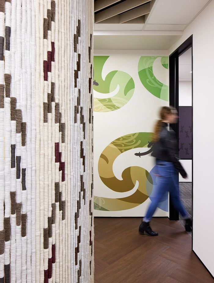 The design integrates art and cultural narratives.