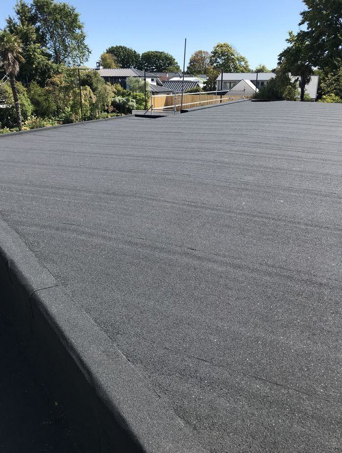 The roof's shimmery appearance adds an element of fun to the home.