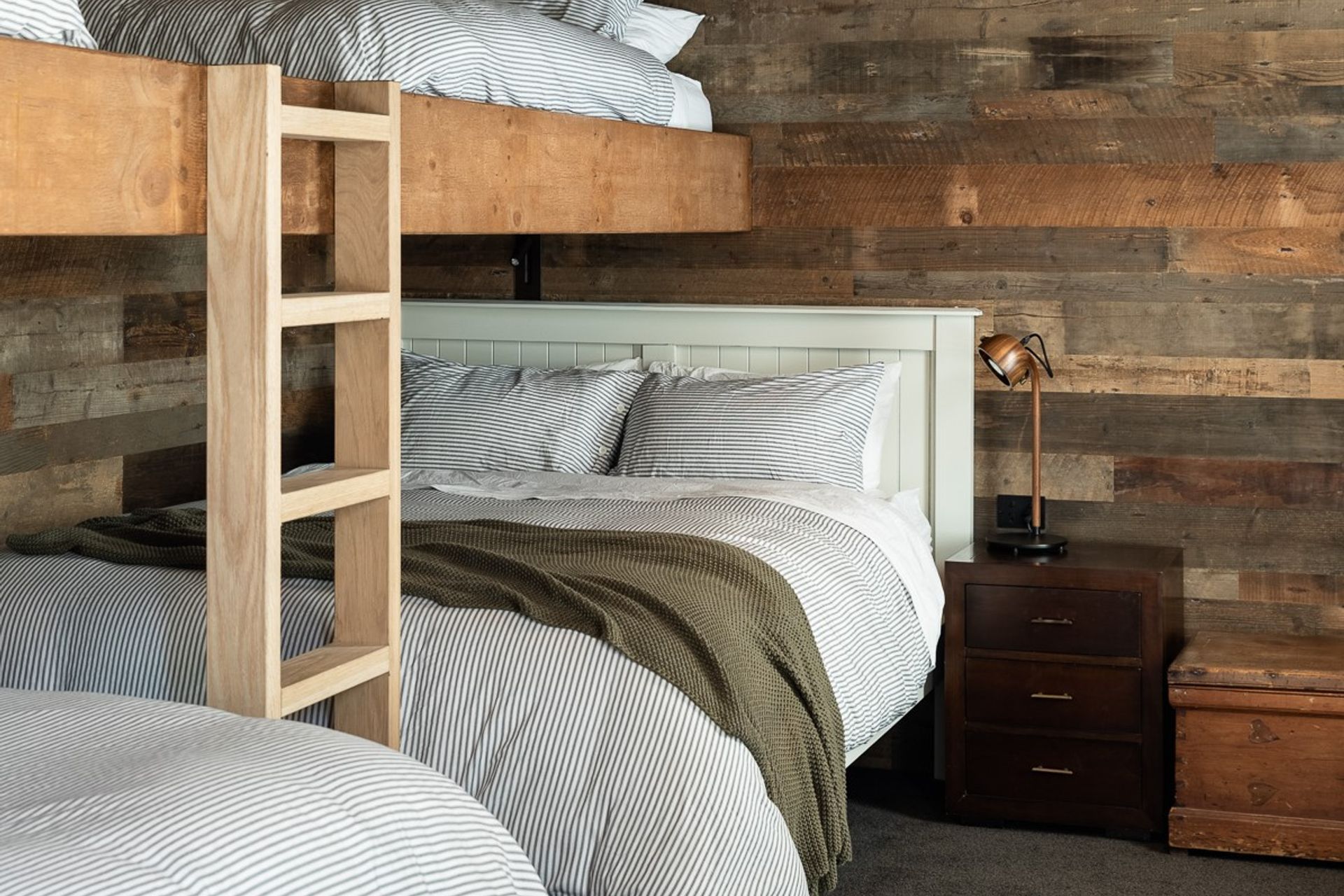 Wood wall panelling gives a natural rustic charm that few other materials can match.