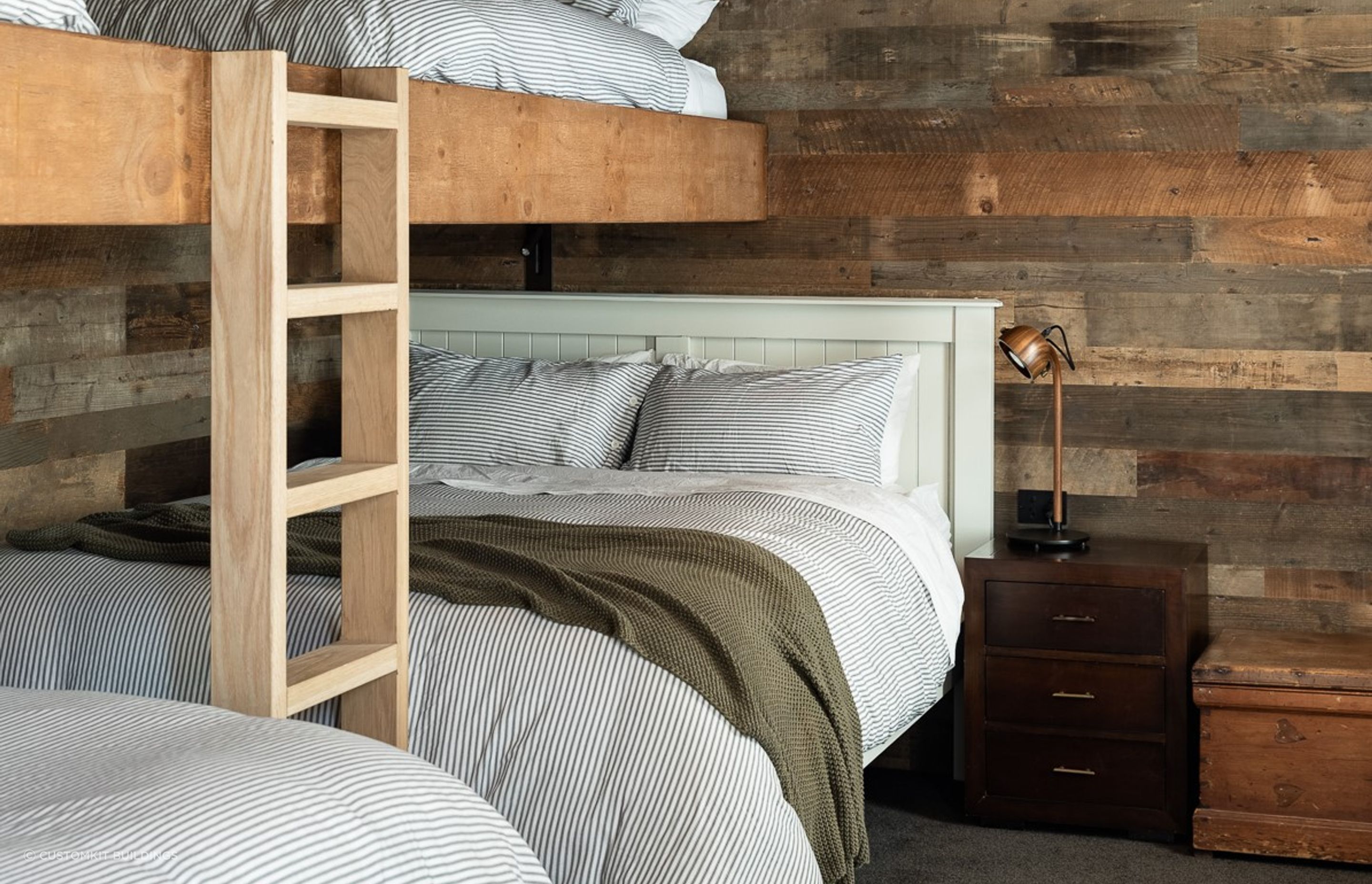 Wood wall panelling gives a natural rustic charm that few other materials can match.