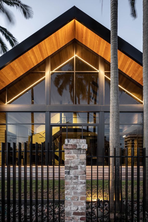 Tinted glazing provides privacy from the passers-by.