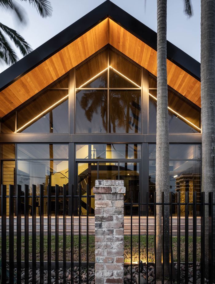 Tinted glazing provides privacy from the passers-by.