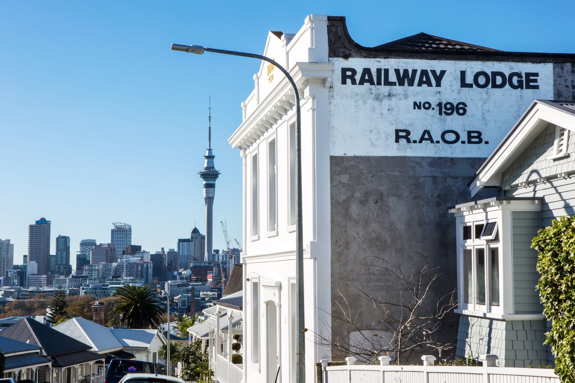 Etchings of the building's past remain: 'IOOF’ is emblazoned onto its street-facing facade, while 'Railway Lodge' is stamped onto its side.