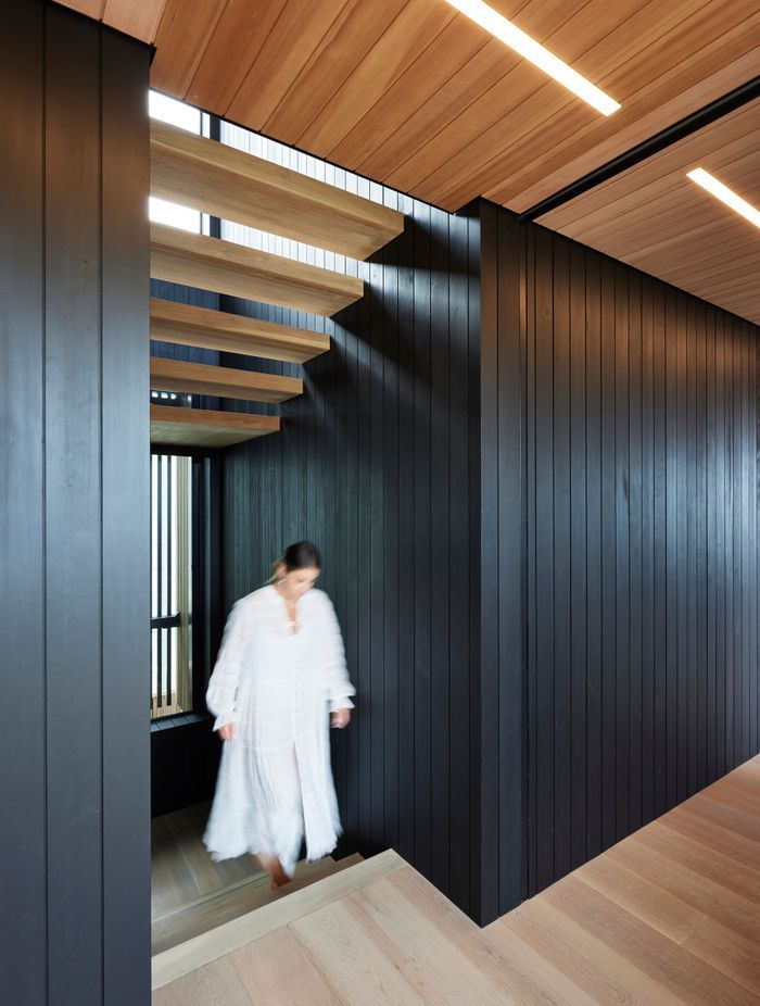 “We used the stairs winding up and around as a light well for the house,” says Brendon.
