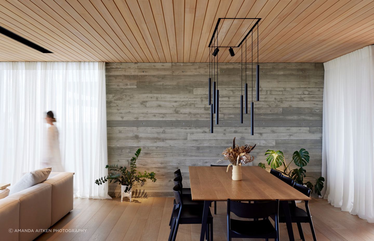 The house has a lot of automation says Brendon, including for heating, lighting and security. The lighting plan was carefully considered, to work with the architecture and stay as streamlined as possible.